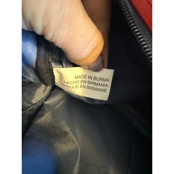 Jambu‎ Embroidered Floral Red Multiuse Crossbody Bag Travel Cosmetic Small - Picture 9 of 12